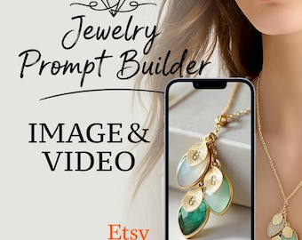 Générateur d'invites IA et vidéo d'image de bijoux, photo de bijoux,