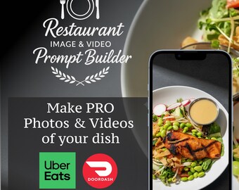 Générateur d'invites AI pour restaurants pour photos et vidéos de plats