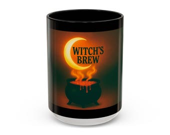 Witches Brew Mug, Halloween Accent Cup, 11/15oz