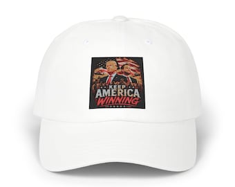 Classic Dad Cap — 'Keep America Winning' Patriotic Embroidered Baseball Hat