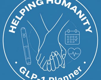 GLP-1 Health and Fitness Weekly Planner by Helping Humanity