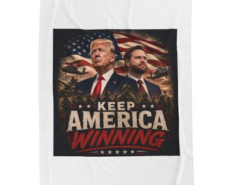 Keep America Winning Plush Blanket