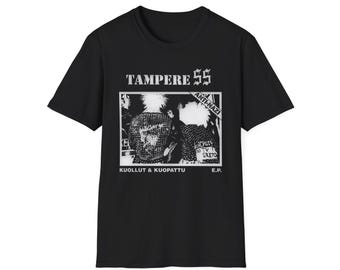 TAMPERE SS “Kuollut & Kuopattu” black unisex t-shirt