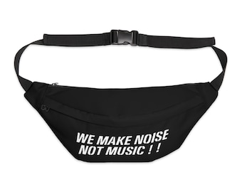 DISCHARGE “We Make Noise, Not Music!” large black fanny pack