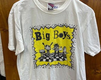 BIG BOYS “Frat Cars” white unisex t-shirt