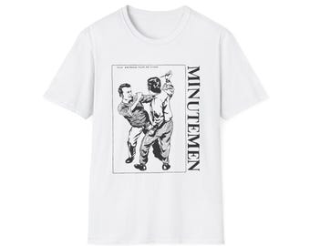 MINUTEMEN white unisex t-shirt