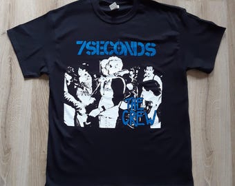 7SECONDS “The Crew” black unisex t-shirt