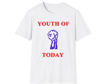 YOUTH OF TODAY straight edge white unisex t-shirt