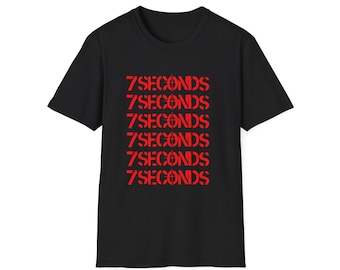 7SECONDS black unisex t-shirt