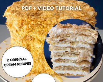 Pastel Napoleón Francés – Receta Digital PDF + Video Tutorial Paso a Paso + 2 Opciones de Crema (Versión en Español).