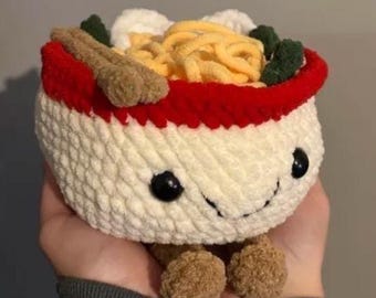 ラーメンのかぎ針編みパターン、ジェリーキャット風のかぎ針編み