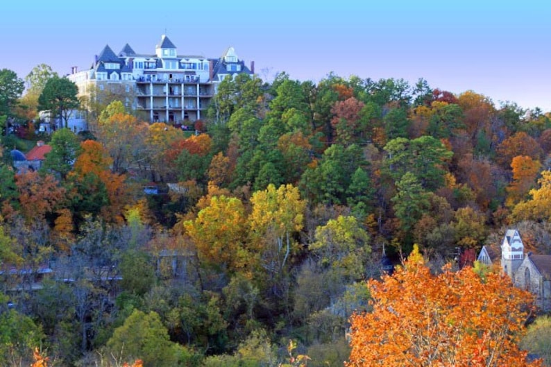 Fall View of Crescent Hotel in Eureka Springs, Arkansas Etsy