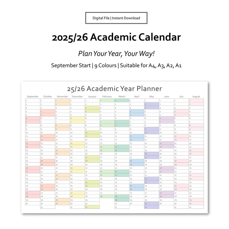 Milford School District Calendar 25 26 - Etsy Canada