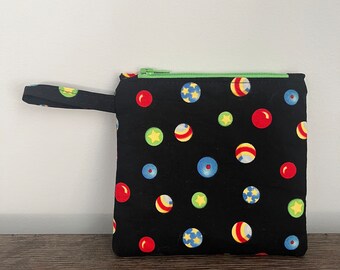 Flat zipper pouch - coin pouch