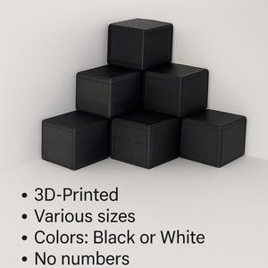 Blank DIY Dice: Customizable Plastic Cubes for RPG, DnD