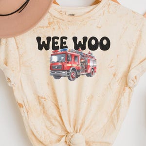 Wee Woo Squad Firefighter T-Shirt – Funny Fire Truck Tee, Fire Dept Humor Shirt, Fire Academy Graduation Gift, Future Fireman Top