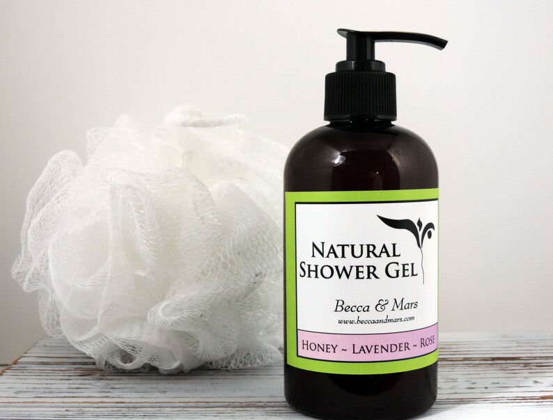 Natural Shower Gel Honey Lavender Rose Handmade Cruelty Etsy