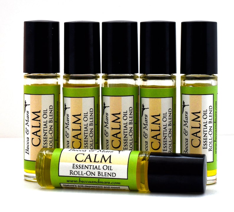 Calm Essential Oil Roller Aromatherapy Scents Stress Relief Etsy