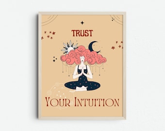 Motivational Wall Art, Inspirational Quote Affirmation Print, Zen Digital Download