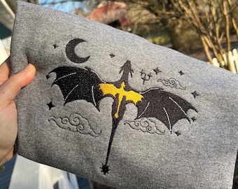 Dragon Embroidered Sweatshirt | Gift for Her | Crewneck Sweatshirt