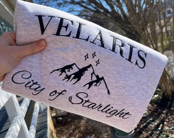 Velaris Embroidered Sweatshirt | Gift for Her | Crewneck Sweatshirt