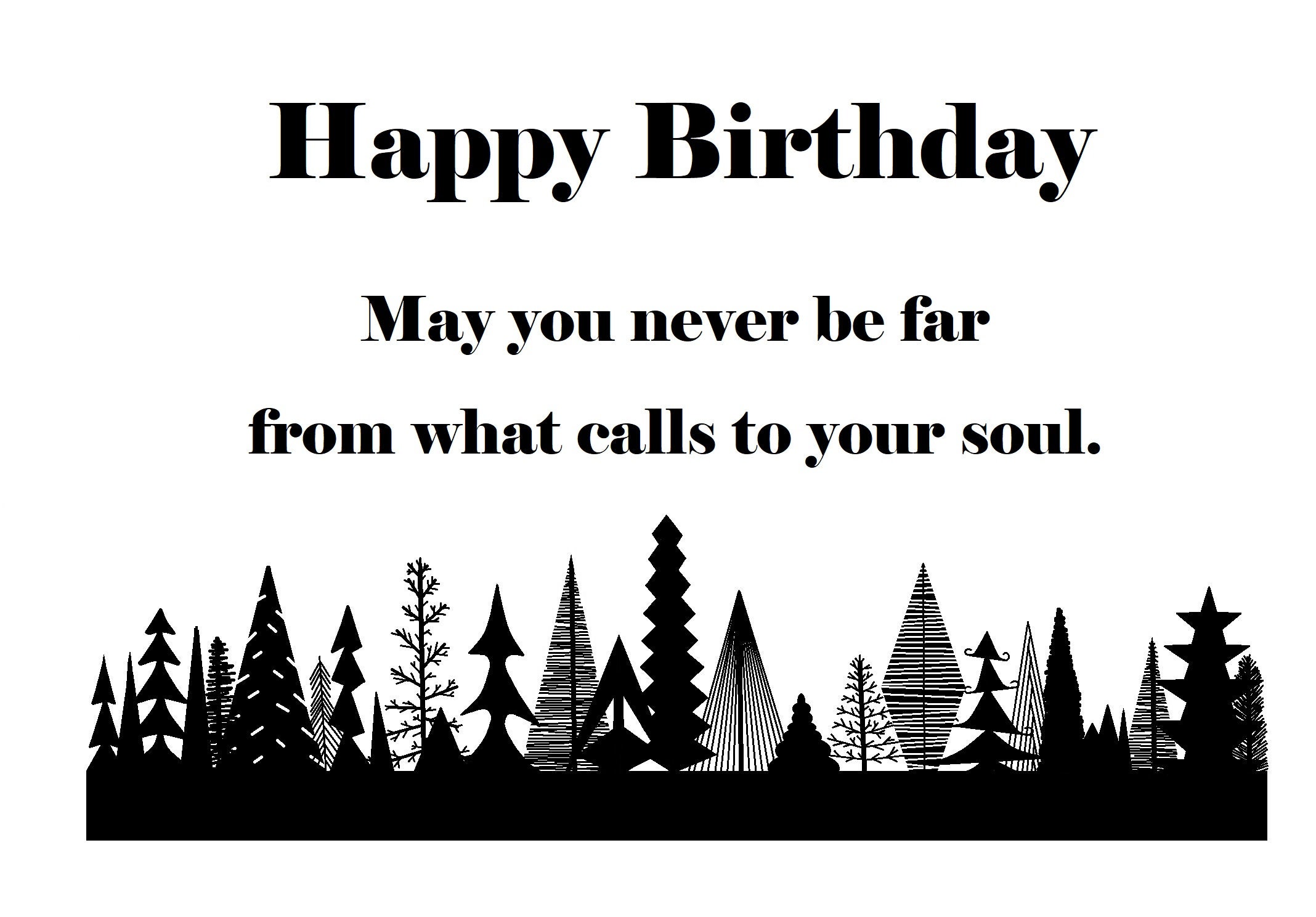 Forest Nature-lover Dad Brother Guy Happy Birthday | Etsy