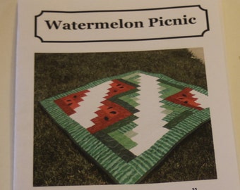 Watermelon Picnic Table Topper Pattern (USED but complete)