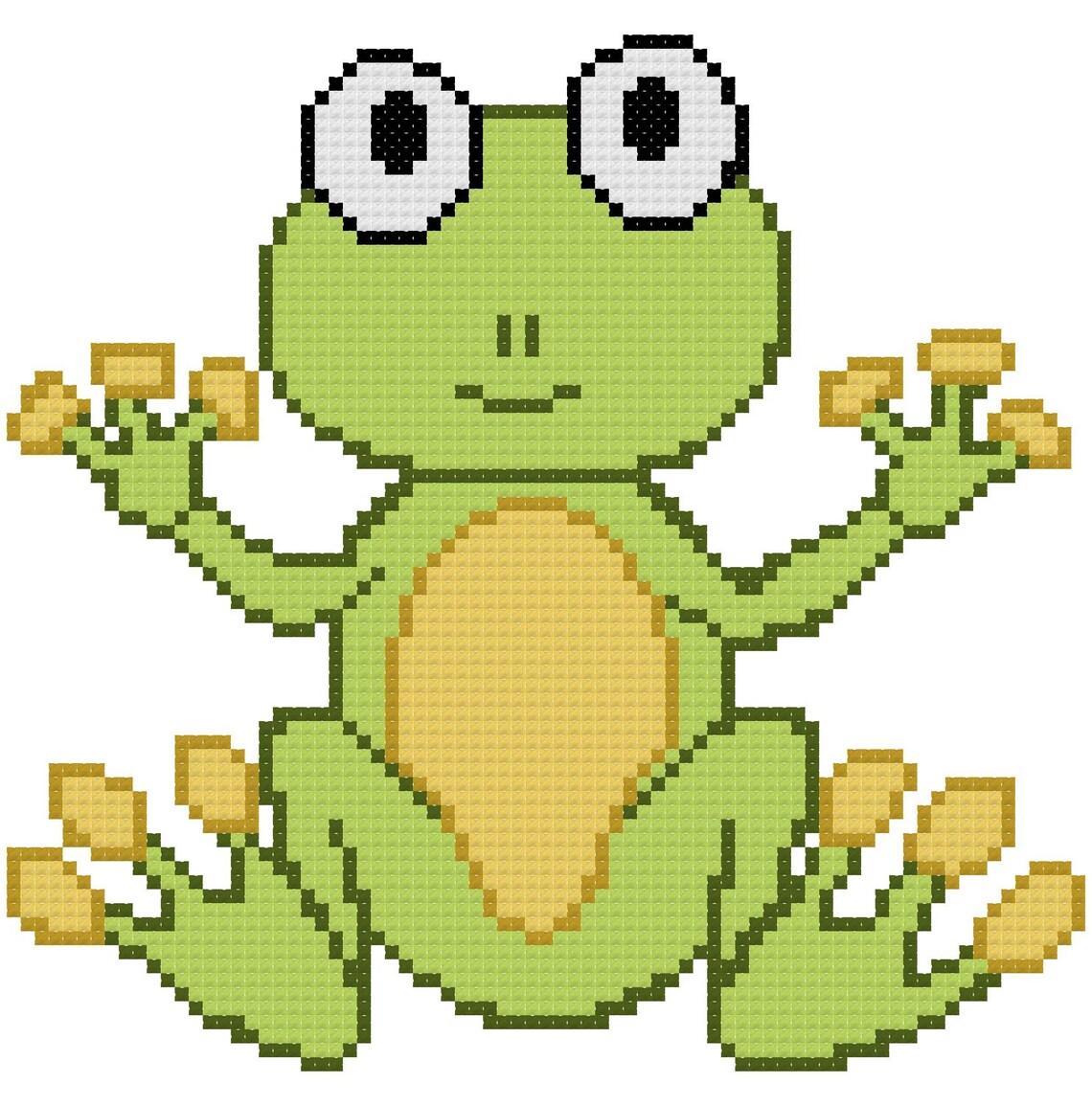 Frog Prince Cross Stitch Pattern PDF File Kiss a Frog X Etsy