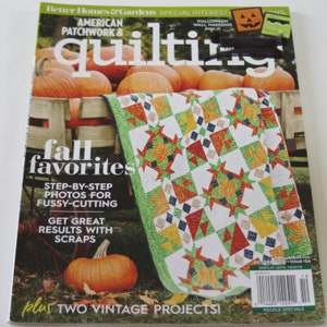 Quilting Magazine Back Issue Sale: American Patchwork and Quilting Magazine- October 2018 - USED