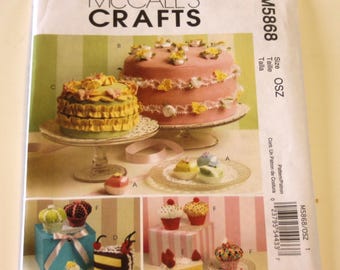 McCall's Crafts 5868: Fabric Cup Cakes and Pin Cushions, Sachets, and Magnets UNCUT