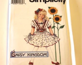 Simplicity 8500 Pattern:  Child's Culotte Jumper and Blouse- Sizes 7-12 UNCUT