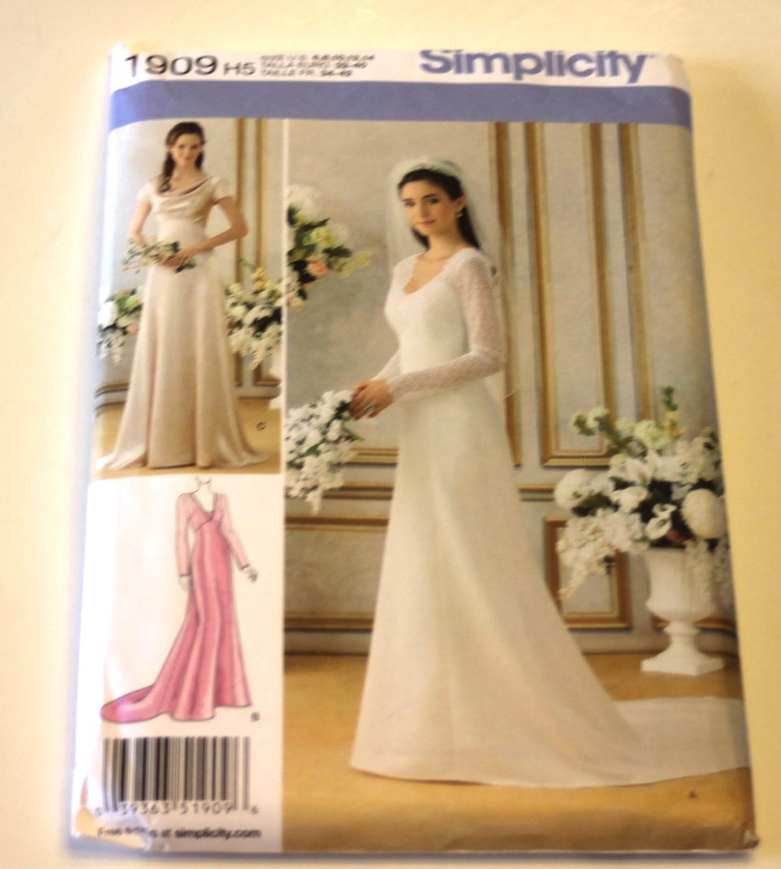 Simplicity R10903 Simplicity 1909 Bridal Gown Sewing Pattern, Sizes 6-14 - Etsy