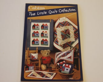 The Little Quilt Collection: Flags and Cabins PREVIOUSLY OWNED UNCUT (one original pattern, not a photocopy)