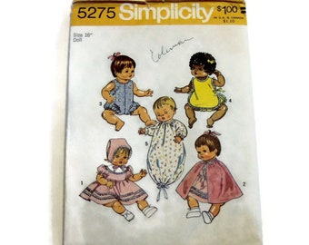 Simplicity 5275: Wardrobe for Vinyl Body Baby Dolls 16" Ginny Baby, Powder Puff, and Baby Tender Love CUT
