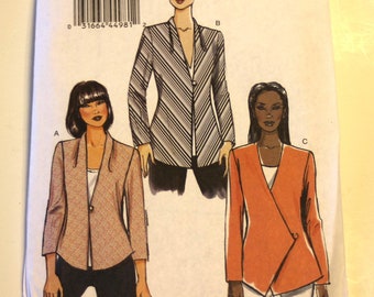 Vogue 8910: Vogue Misses'/ Misses Jacket Sizes 14,16,18,20,22 UNCUT PATTERN