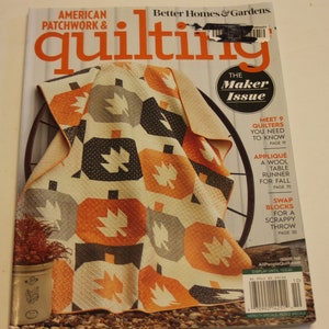 USED Quilting Magazine Back Issue Sale: American Patchwork and Quilting Magazine- October 2020
