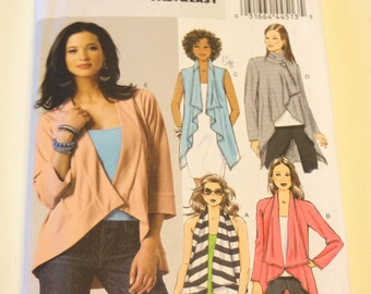 Butterick 5789: Fast and Easy Misses' Vest and Jacket Sizes Xsm, Sml, Med UNCUT