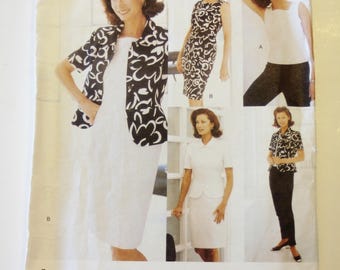 Vogue 1989: Misses'/ Misses Petite Jacket, Dress, Top, Skirt and Pants UNCUT Sizes 8,10,12