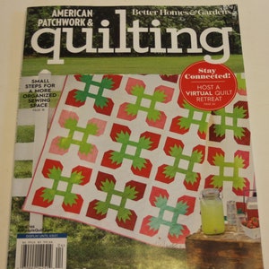 USED Quilting Magazine Back Issue Sale: American Patchwork and Quilting Magazine- April 2021