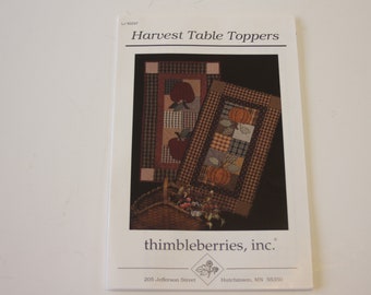 Harvest Table Toppers Pattern by Lynette Jensen -  Table Topper Pattern Previously Owned (ONE ORIGINAL COPY)