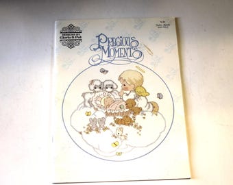 Precious Moments Cross Stitch Pattern book - Baby themed (1985)