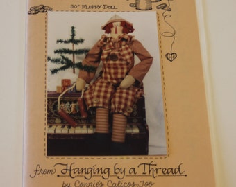 Hanging by a Thread Pattern: Ragamuffin Randy 30" Floppy Doll PREVIOUSLY OWNED UNCUT (one original pattern, not a photocopy)