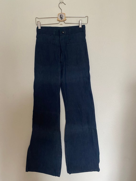DEADASTOCK Vintage 1970's BELL BOTTOM jeans women… - image 4