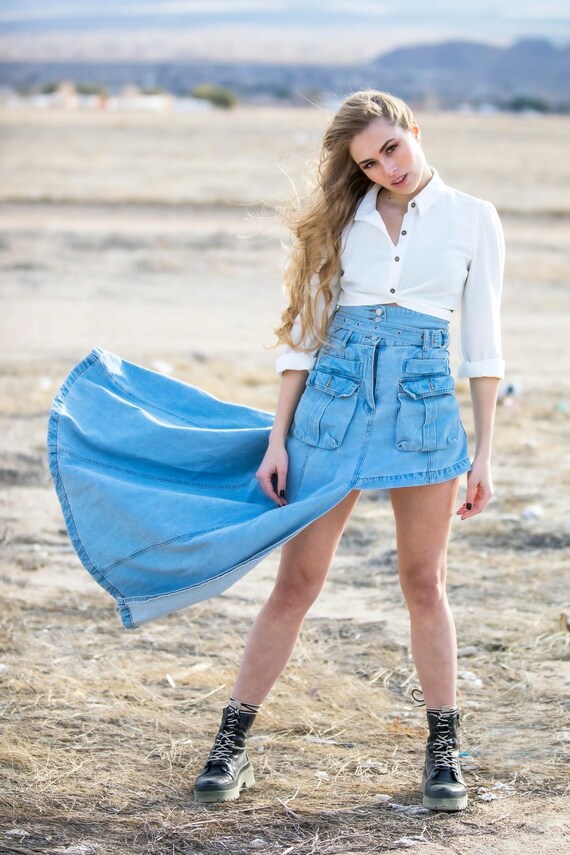 Y2k Denim Skort