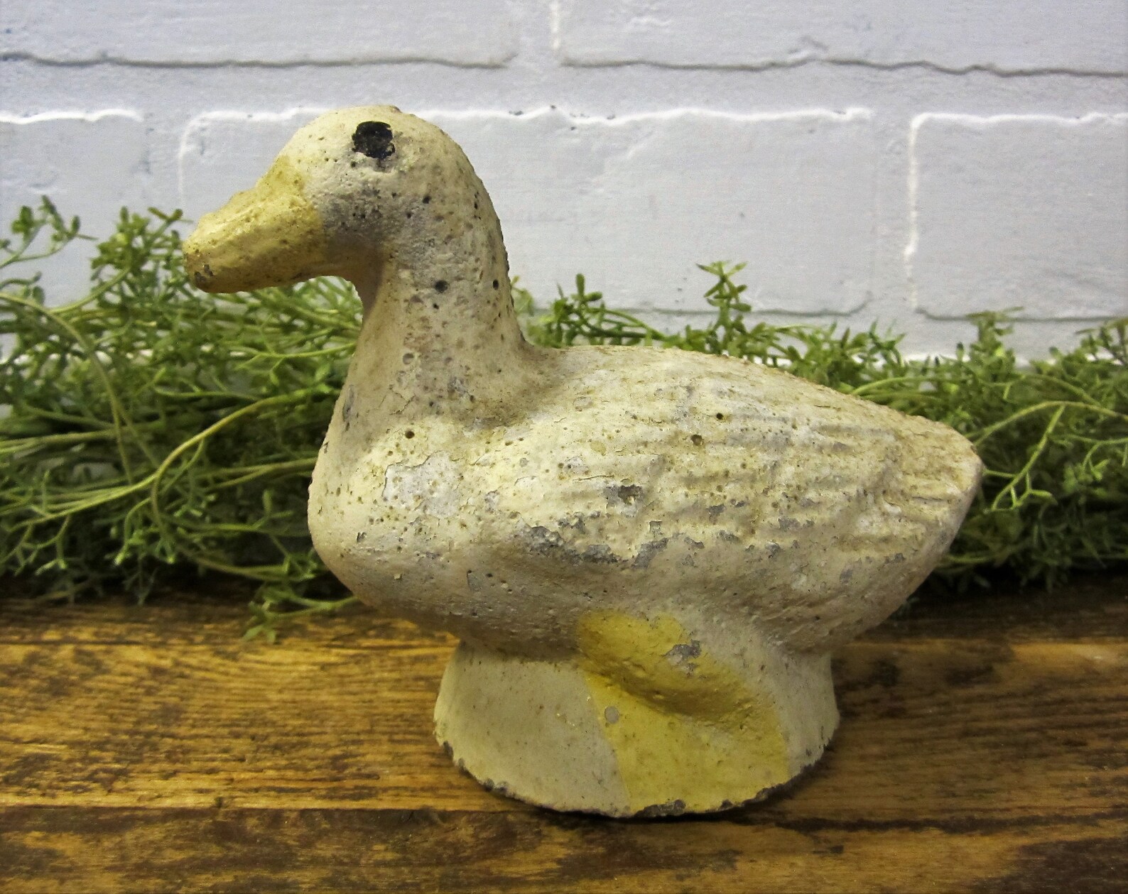 Vintage Concrete 5 Duck Garden Statue Spring Farmhouse Etsy