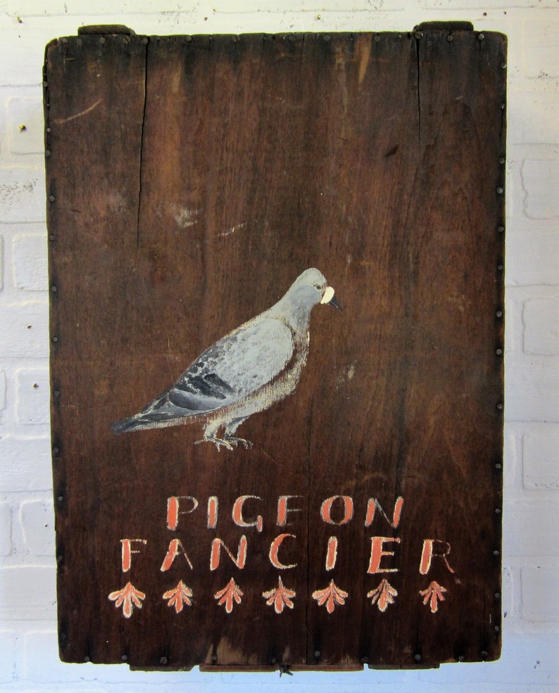 Vintage Wood Pigeon Carrier Fancier Crate Homing Pigeon Crate Etsy