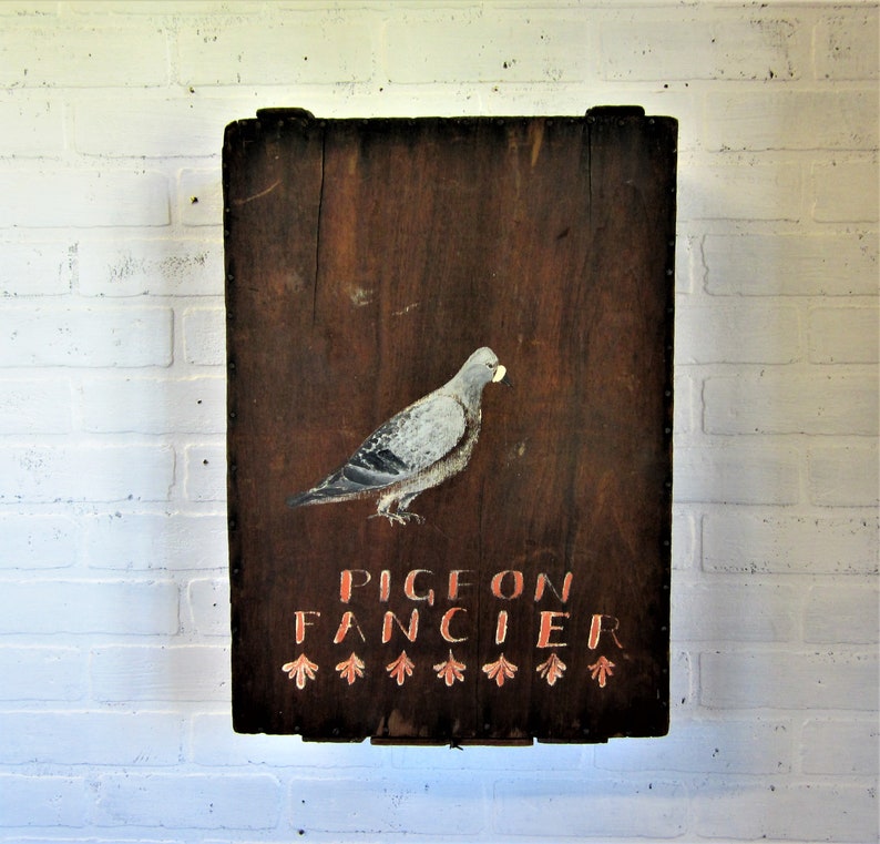 Vintage Wood Pigeon Carrier Fancier Crate Homing Pigeon Crate Etsy