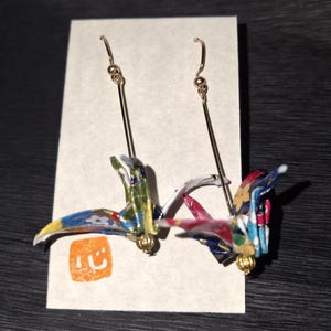 Origami Crane Earrings