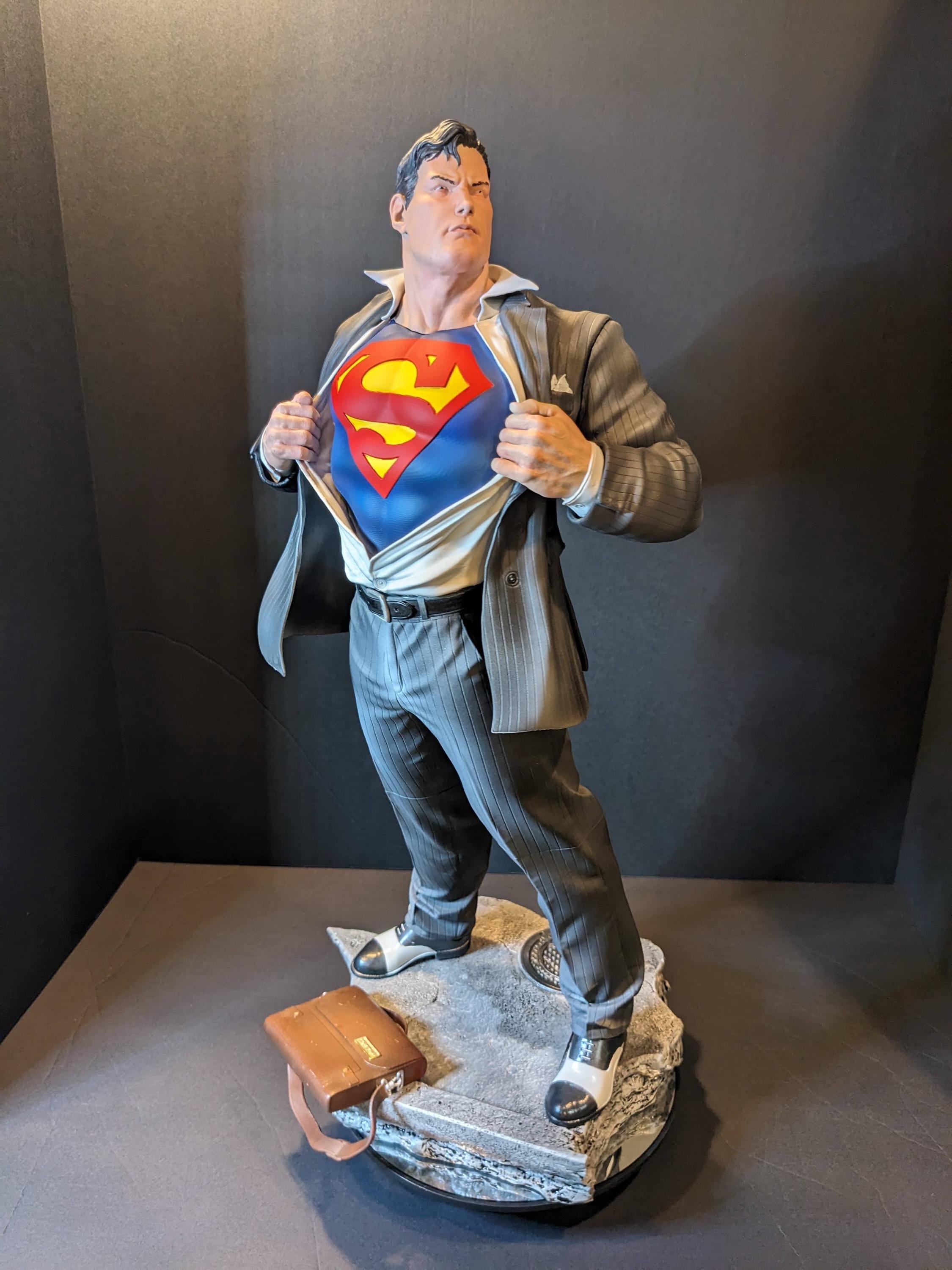 Superman Clark Kent Statue - Etsy
