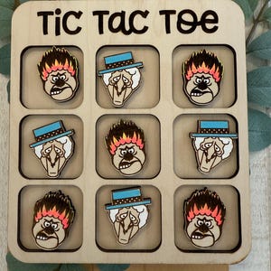 Heatmiser Rudolph Tic tac toe board Christmas Rudolph heat miser adult game